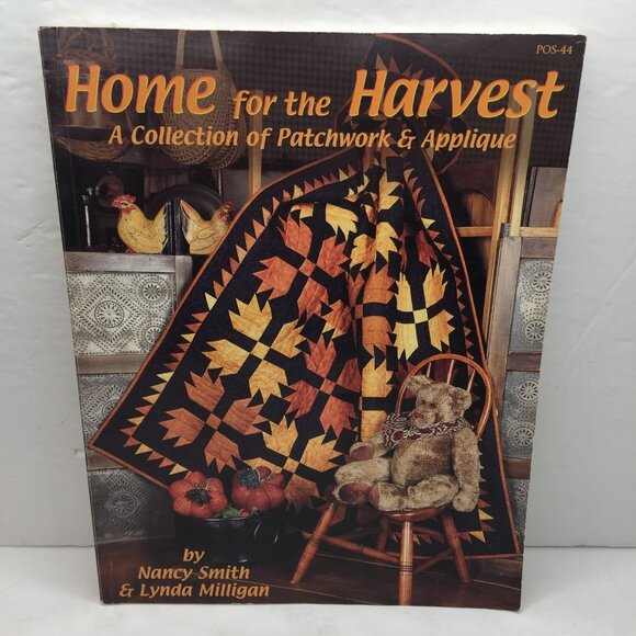 Vintage 2000 Home For The Harvest Patchwork Applique Nancy Smith Lynda Milligan - Picture 1 of 13